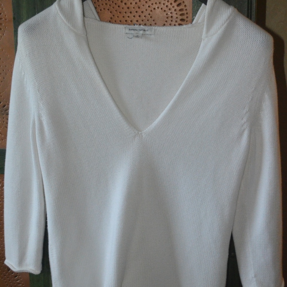 Banana Republic 3/4 Sleeve Hooded sweater